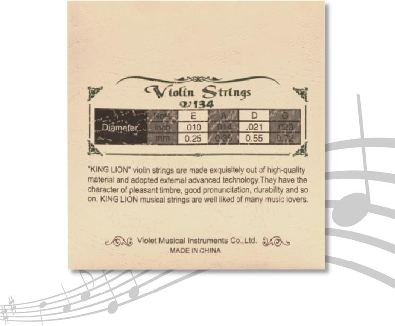 Cheerock 2 Sets Violin Strings, Universal Nickel-plated Steel Strings G-D-A-E for 4/4 3/4 1/2 1/4 Size Violins, Medium Tension with Ball End, Responsive, Improve Tone & Playability - Image 4